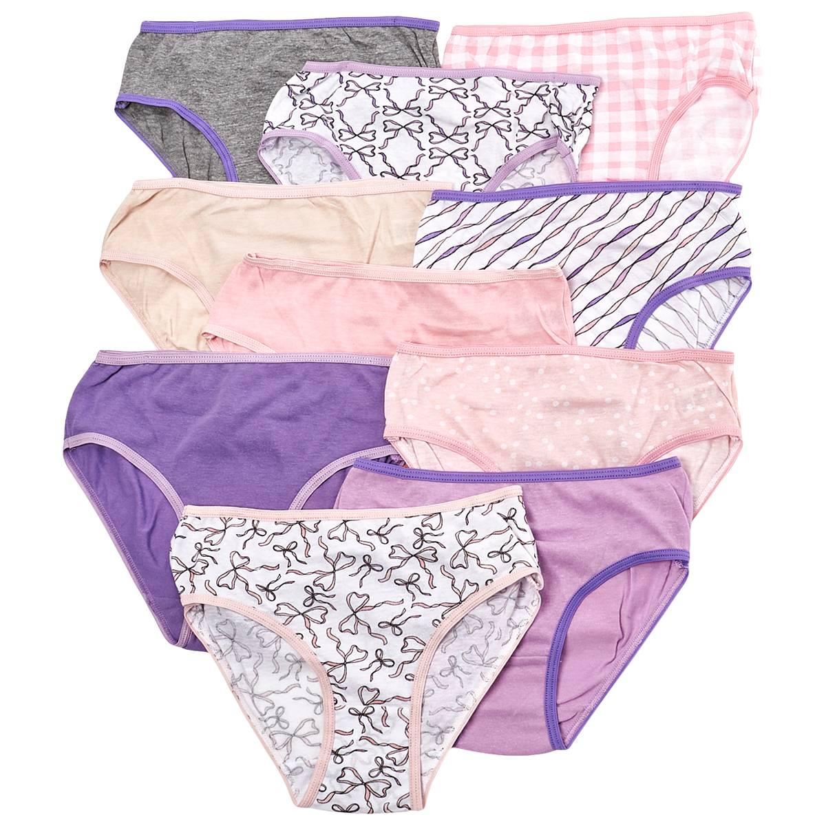 Girls (7-12) Sweet Princess 10pk. Mixed Bows Panties
