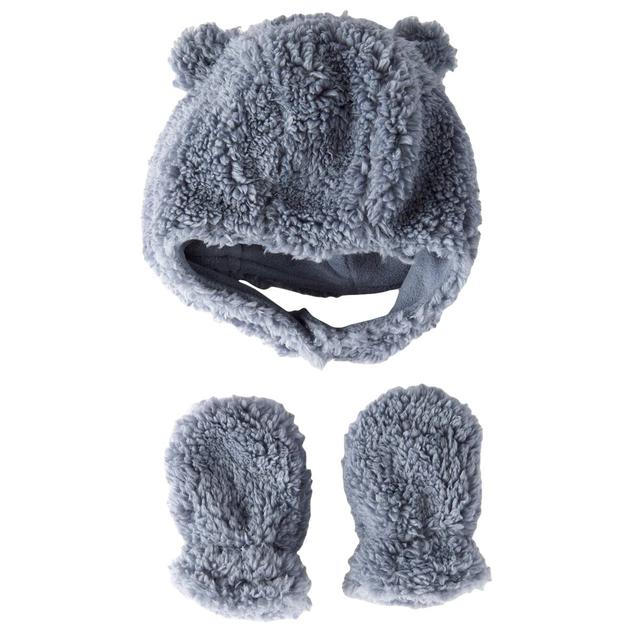 Baby Boy (NB-24M) Carter's® Sherpa Winter Hat & Mittens Set