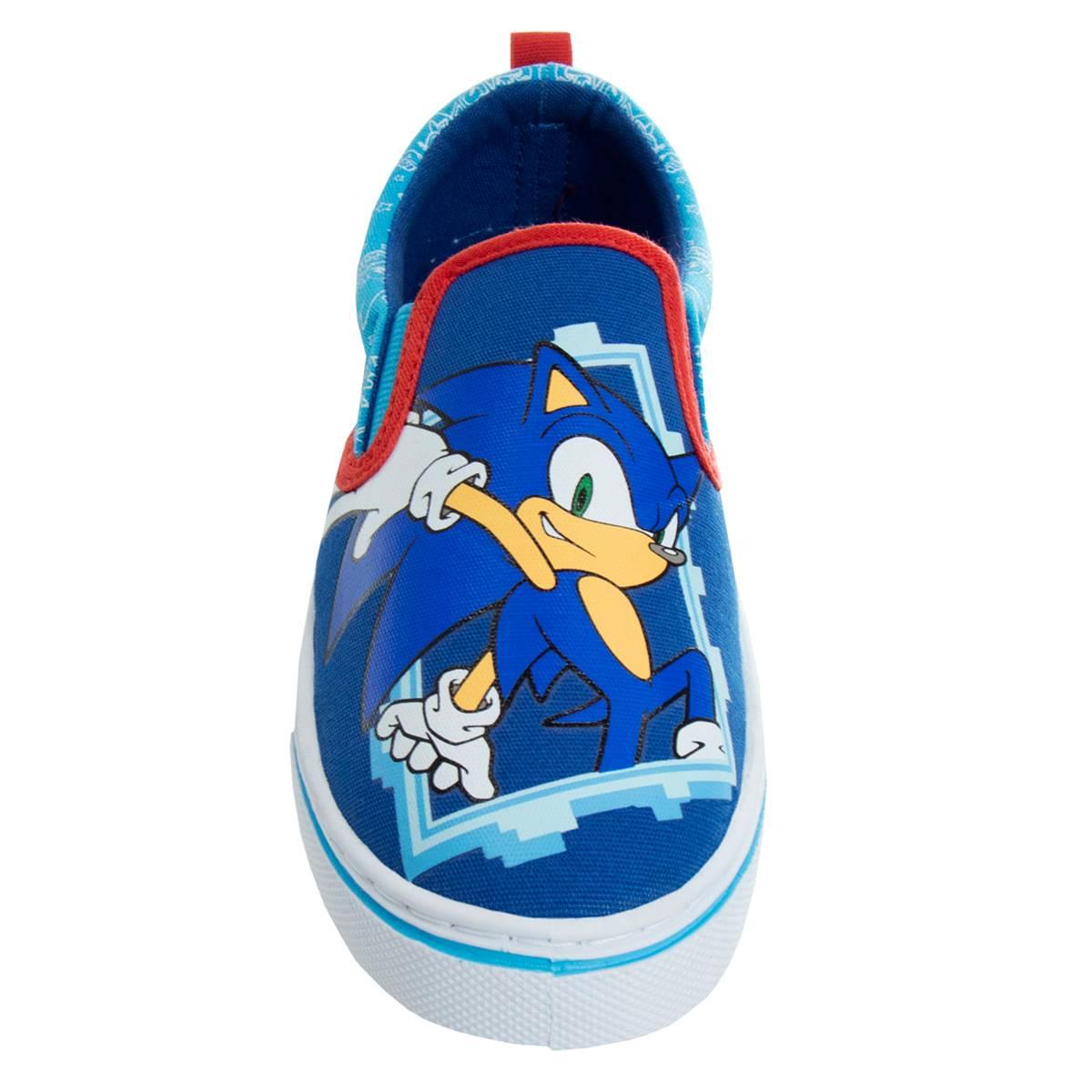 Big Boys Sonic the Hedgehog Slip-On Canvas Fashion Sneakers