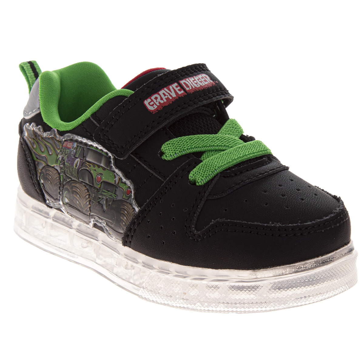 Little Boys Monster Jam Boys'' Sneakers With Green Details