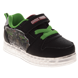 Little Boys Monster Jam Boys'' Sneakers With Green Details