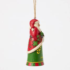 Jim Shore Heartwood Creek Santa w/ Tractor Christmas Ornament
