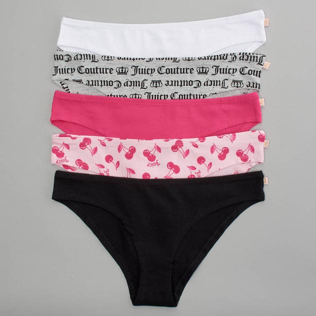 Juniors Juicy Couture 5pk. Tanga Panties JC7788-5PKBD