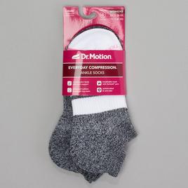 Womens Dr. Motion 2pk. Stripe Low Cut Socks