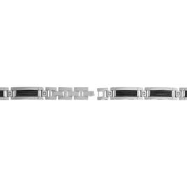 Mens Lynx Stainless Black Ion-Plating Bracelet