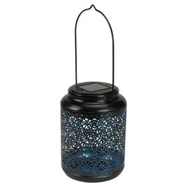 Northlight Seasonal 7in. Integrated Floral LED Solar Lantern