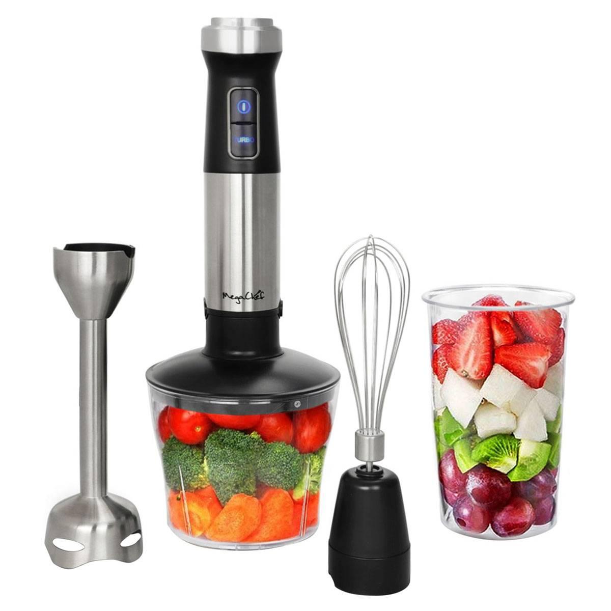 MegaChef 4-in-1 Multipurpose Immersion Hand Blender