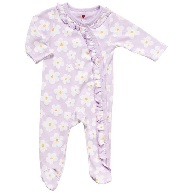 Baby Girl (NB-9M) Mini Hop Daisy Ruffle Footie Pajamas