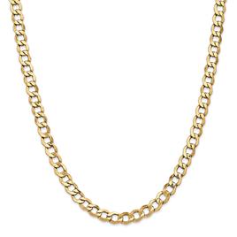 Mens Gold Classics™ 6.5mm. 14k Semi Solid Curb Link Bracelet