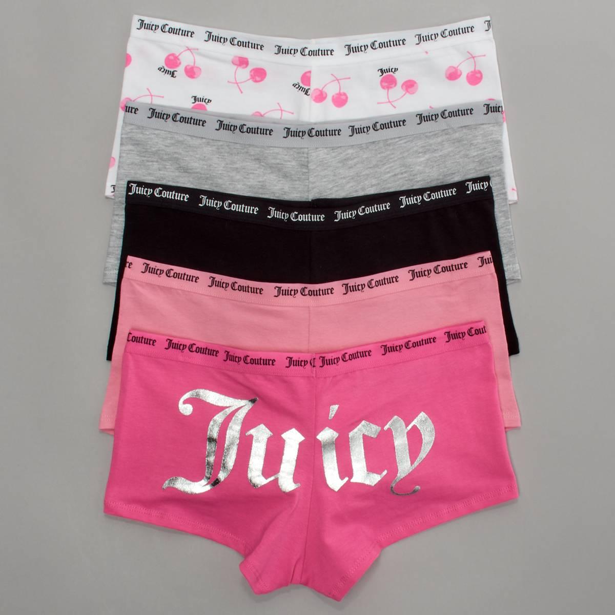 Juniors Juicy Couture 5pk. Boyshorts Panties JC7530-5PKLM