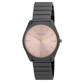 Womens Laura Ashley(R) Pink Dial Gilded Bracelet Watch - LA2069GN