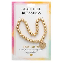 Beautiful Blessings Gold-Tone Dog Mom Charm Bracelet
