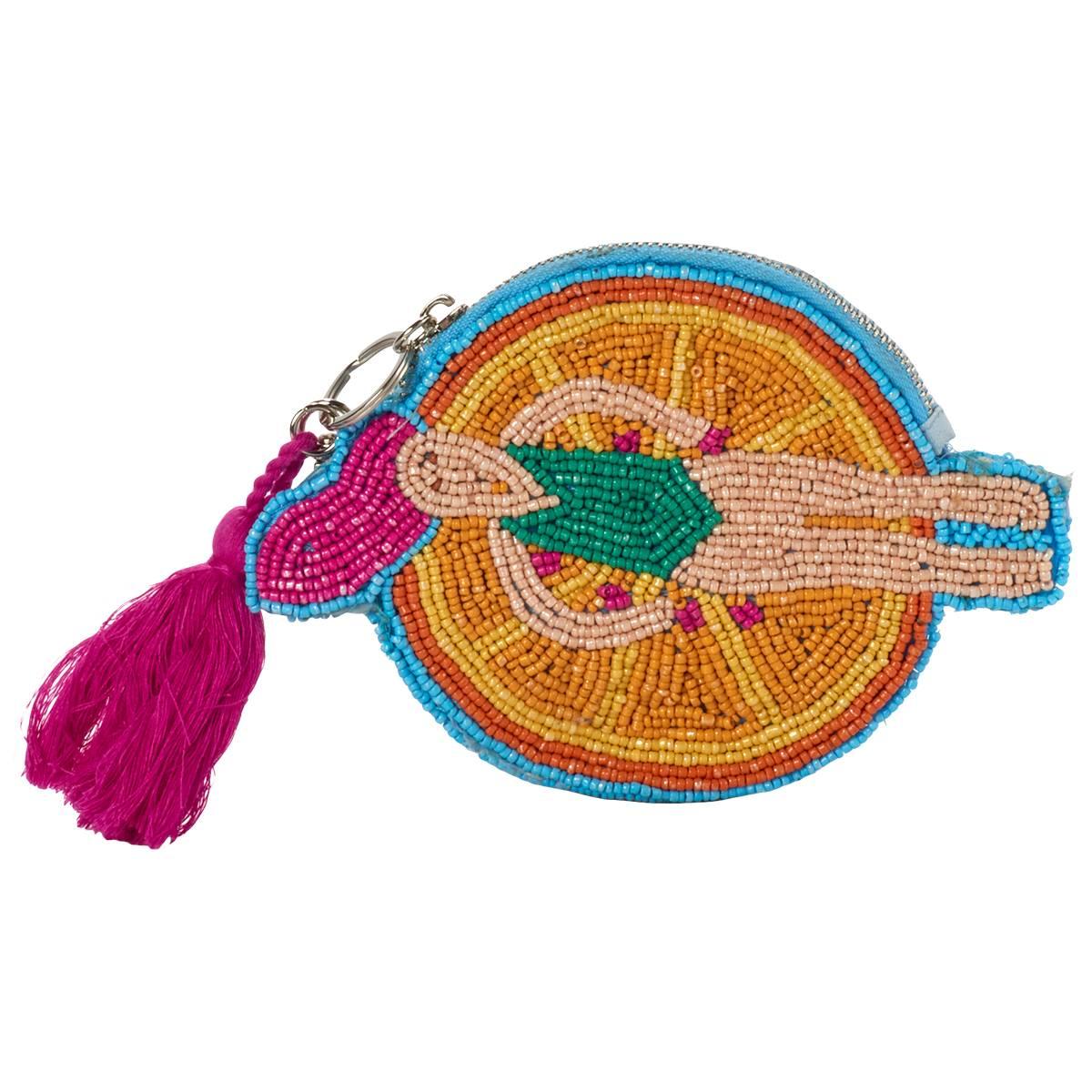 SOL and MER Beaded Coin Purse Fruit Float