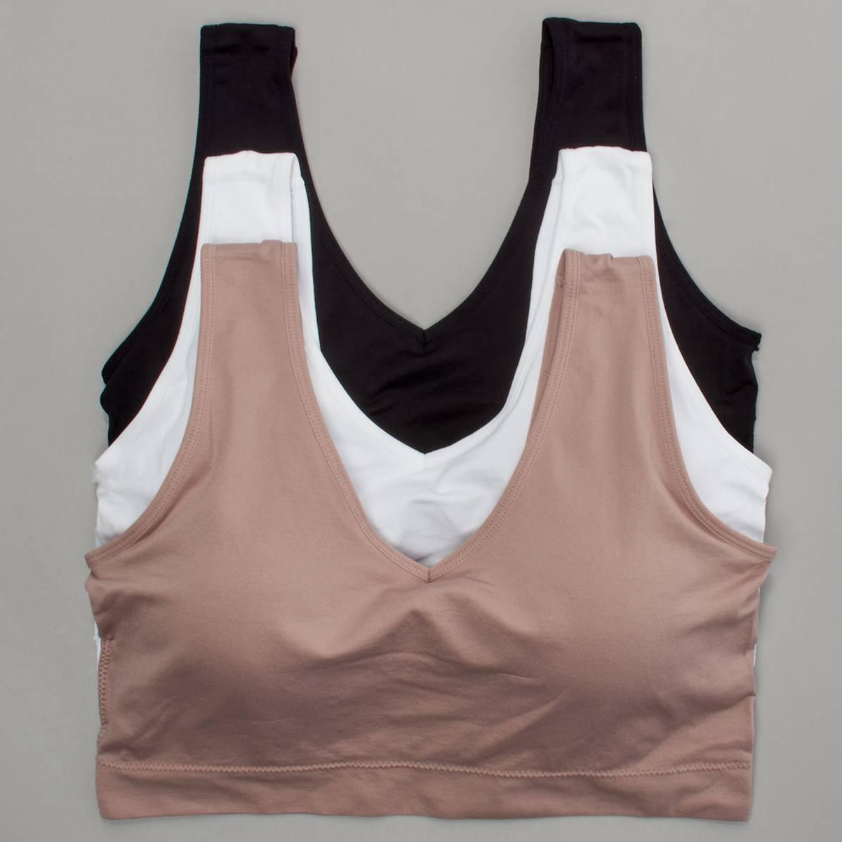 Plus Size René Rofé® 3pk. Bralettes B28605XH3-BRWB
