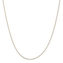 Unisex Gold Classics(tm) .5mm. 14kt. Gold Box Chain 14in. Necklace