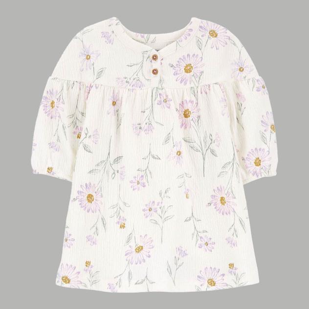 Baby Girl (NB-12M) Carter’s® Floral Dress with Diaper Cover
