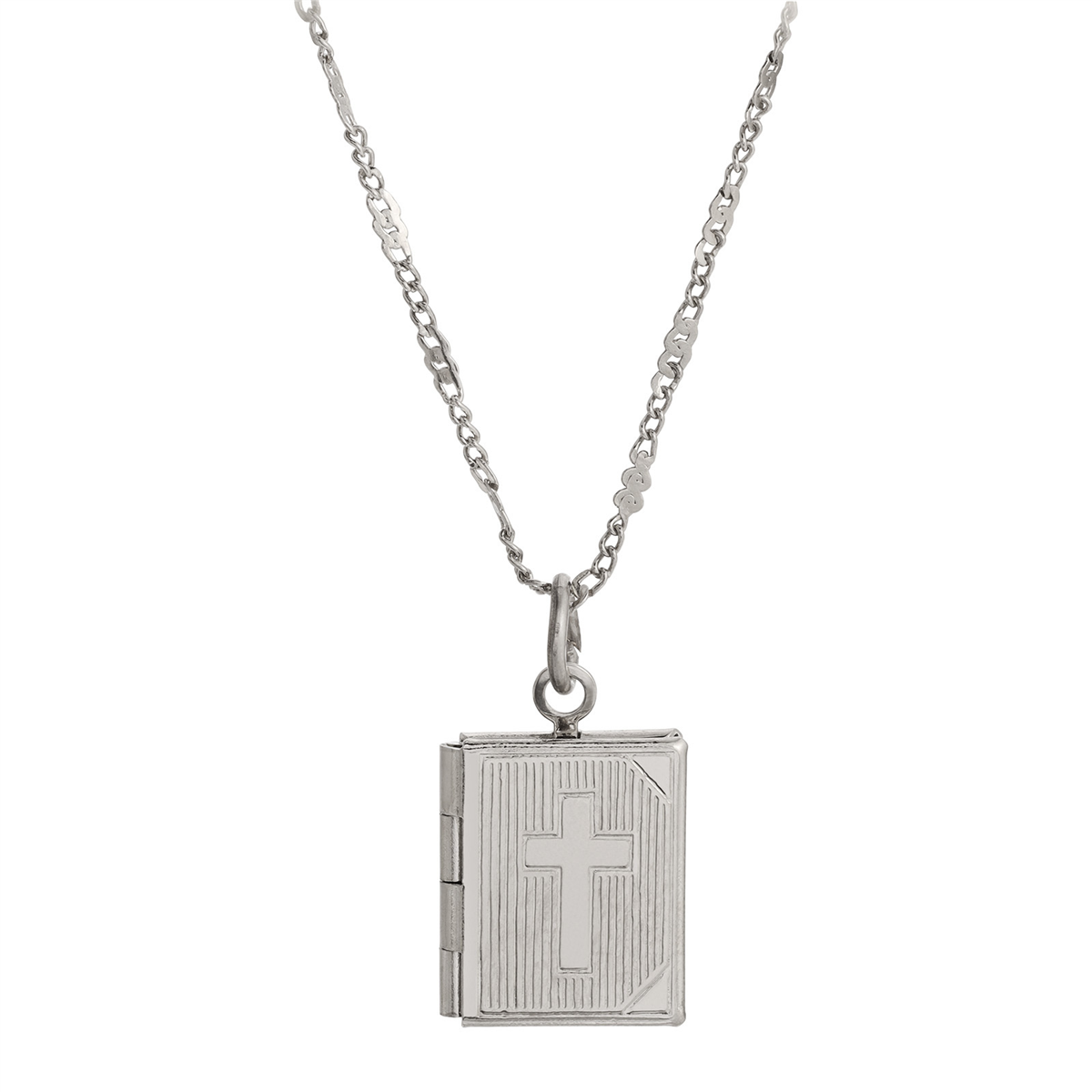 Symbols of Faith Small Cross Locket Necklace