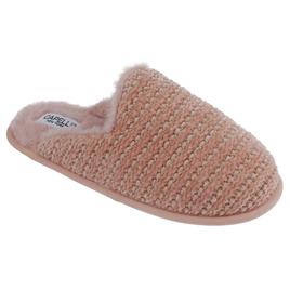 Womens Capelli New York Chenille Scuff Slippers with Lurex