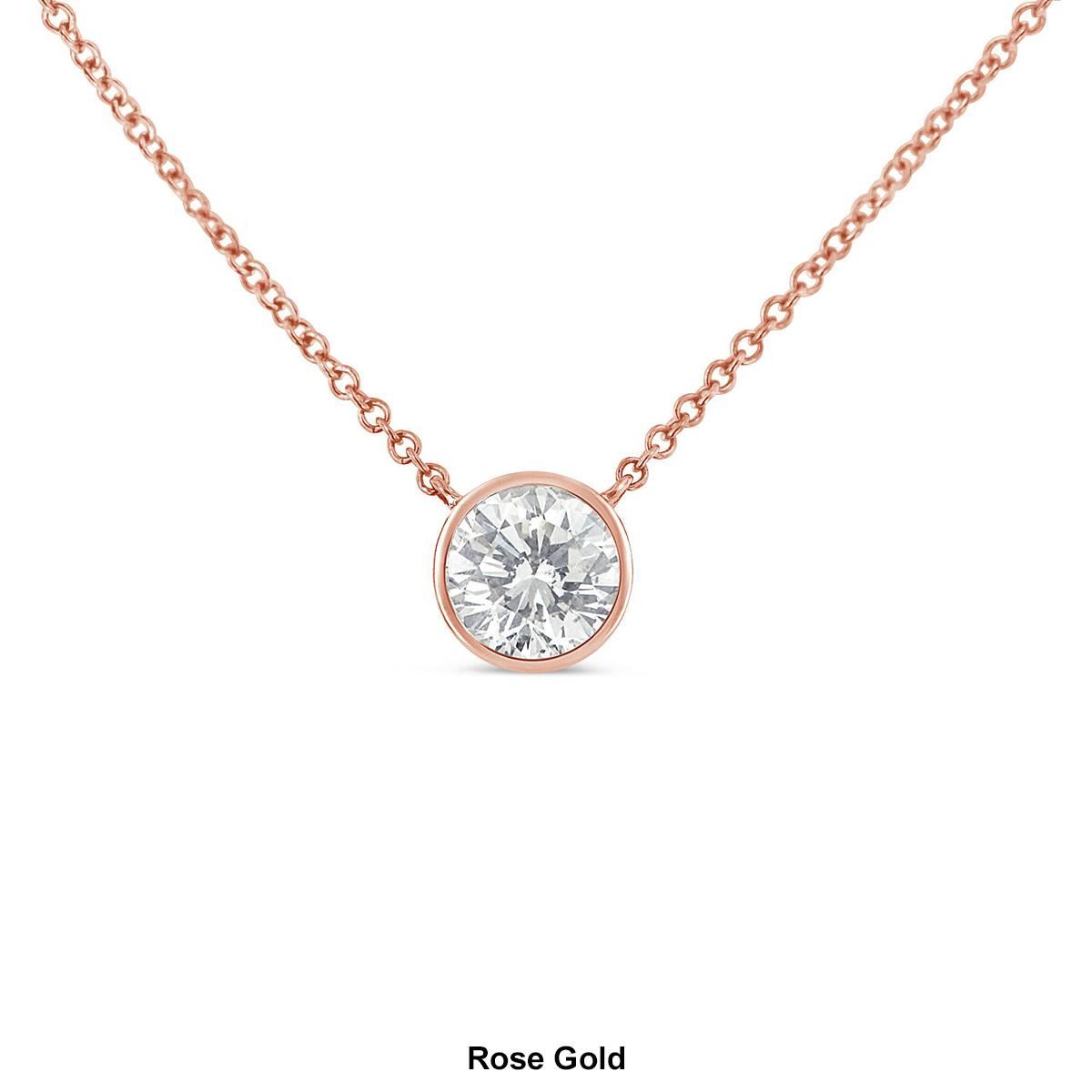 Haus of Brilliance 10kt. Gold 1/3ctw. Diamond Solitaire Pendant