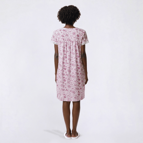 Womens Sophia by Rene Rofe® Short Sleeve 40" Floral Waltz Gown