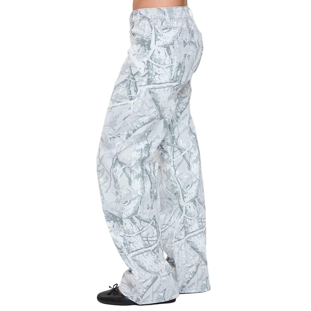 Juniors YMI® Low Rise Wide Leg Camo Print Jeans - Camo