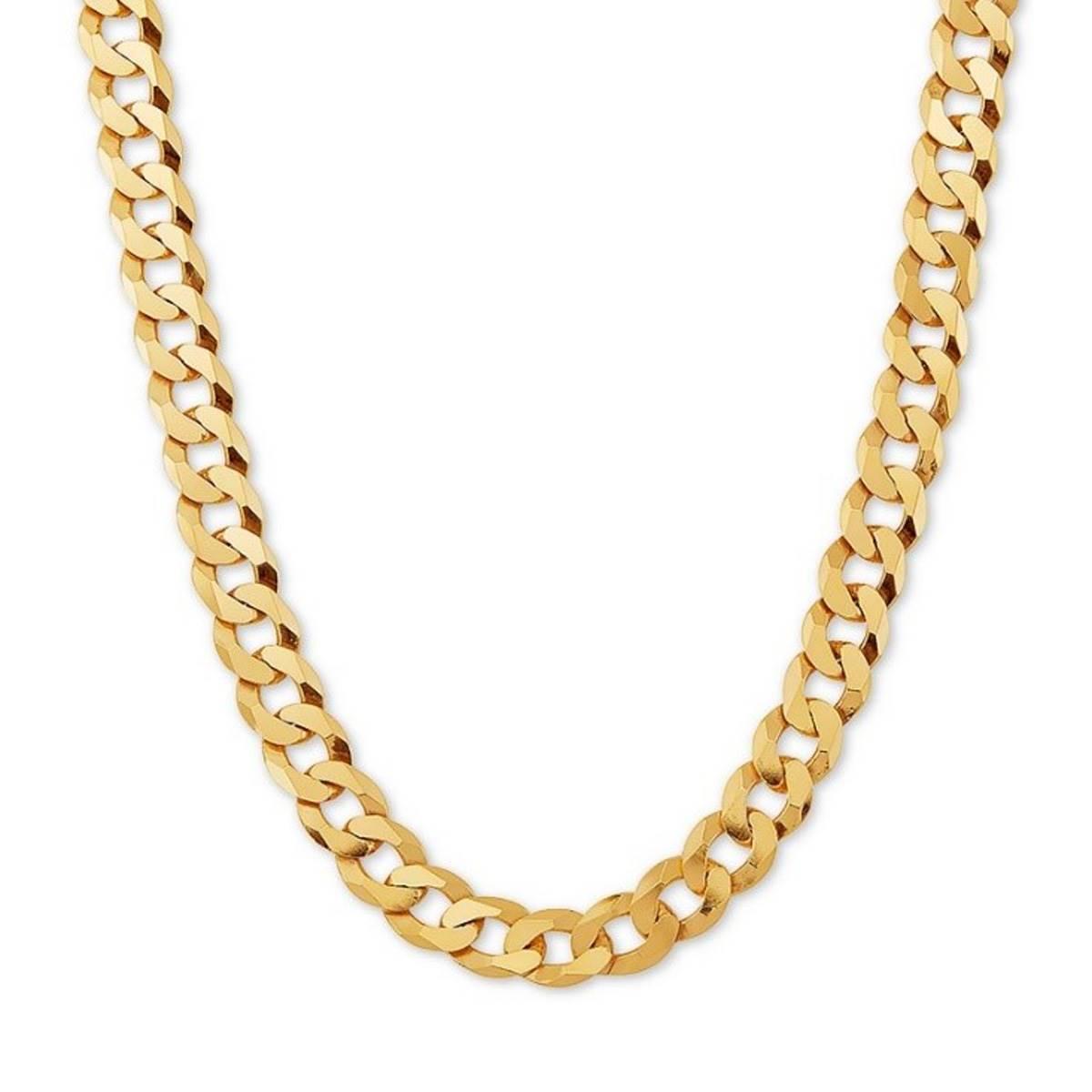 22in. Vermeil Curb Necklace