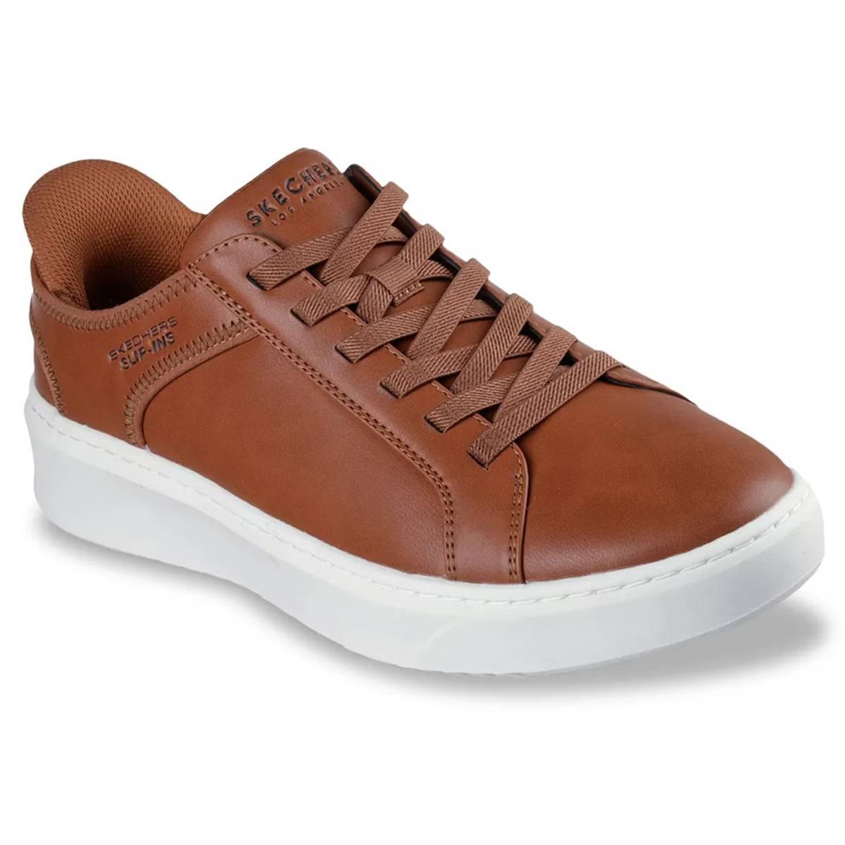 Mens Skechers Court Break Double Vented Slip-Ins Sneakers