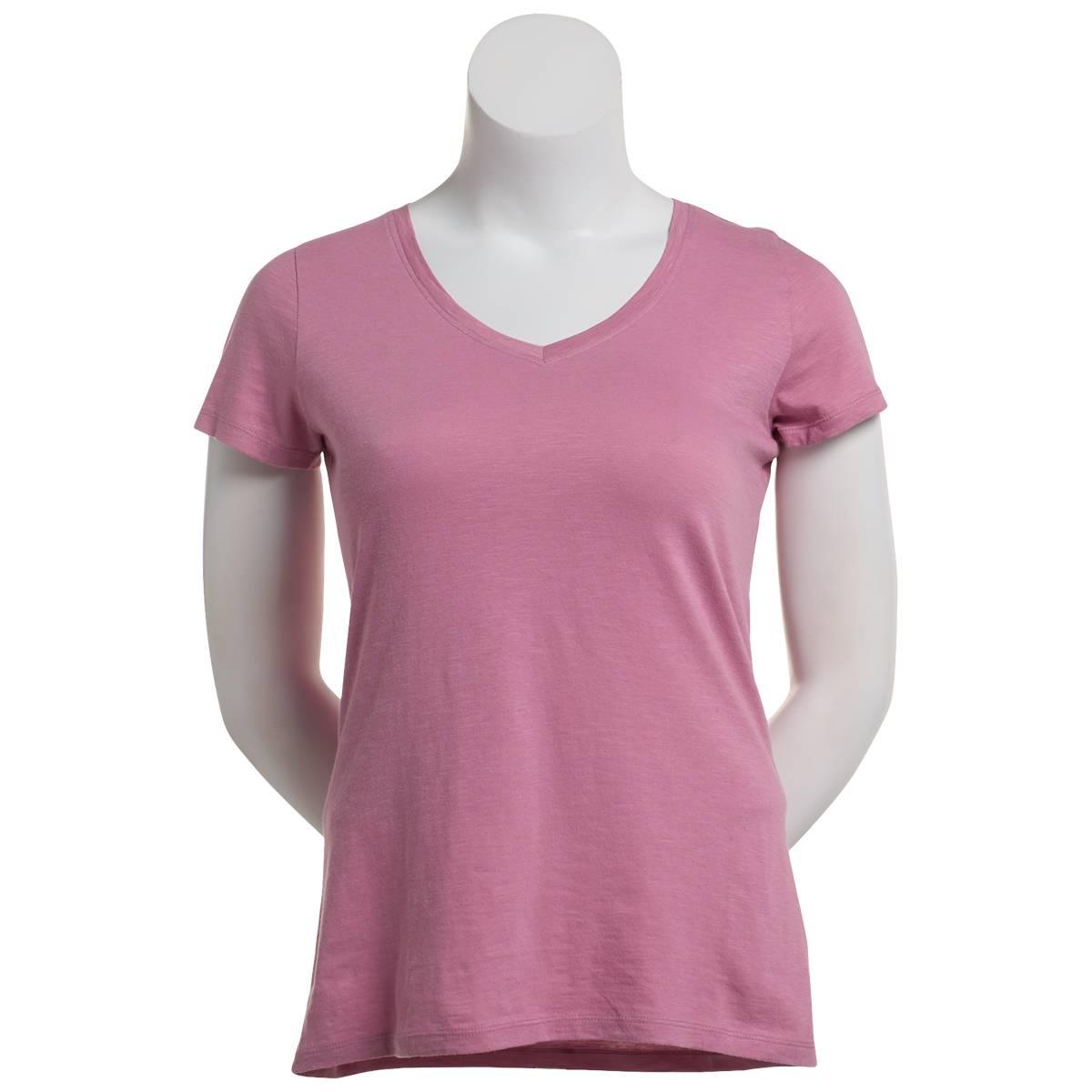 Petite Architect(R) Short Sleeve Slub V-Neck Tee