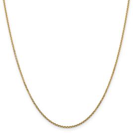 Unisex Gold Classics™ 1.45mm. Solid Diamond Cut 14in. Necklace
