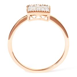 Haus of Brilliance 10kt. Rose Gold 1/3ctw. Diamond Square Ring