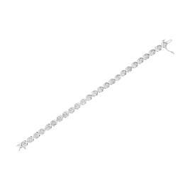 Haus of Brilliance Sterling Silver 1/4ctw. X-Link Bracelet