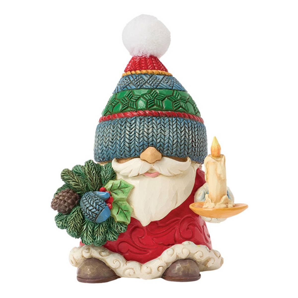 Jim Shore Gnome Chamber Candle Christmas Figurine