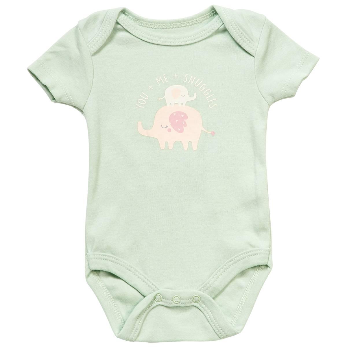 Baby Girl (NB-9M) baby views(R) You & Me Snuggles Elephant Bodysuit