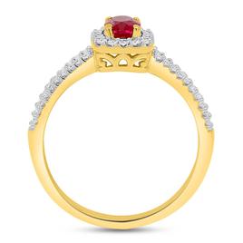 Gemstone Classics™ Created Ruby & Lab Grown Diamond Ring