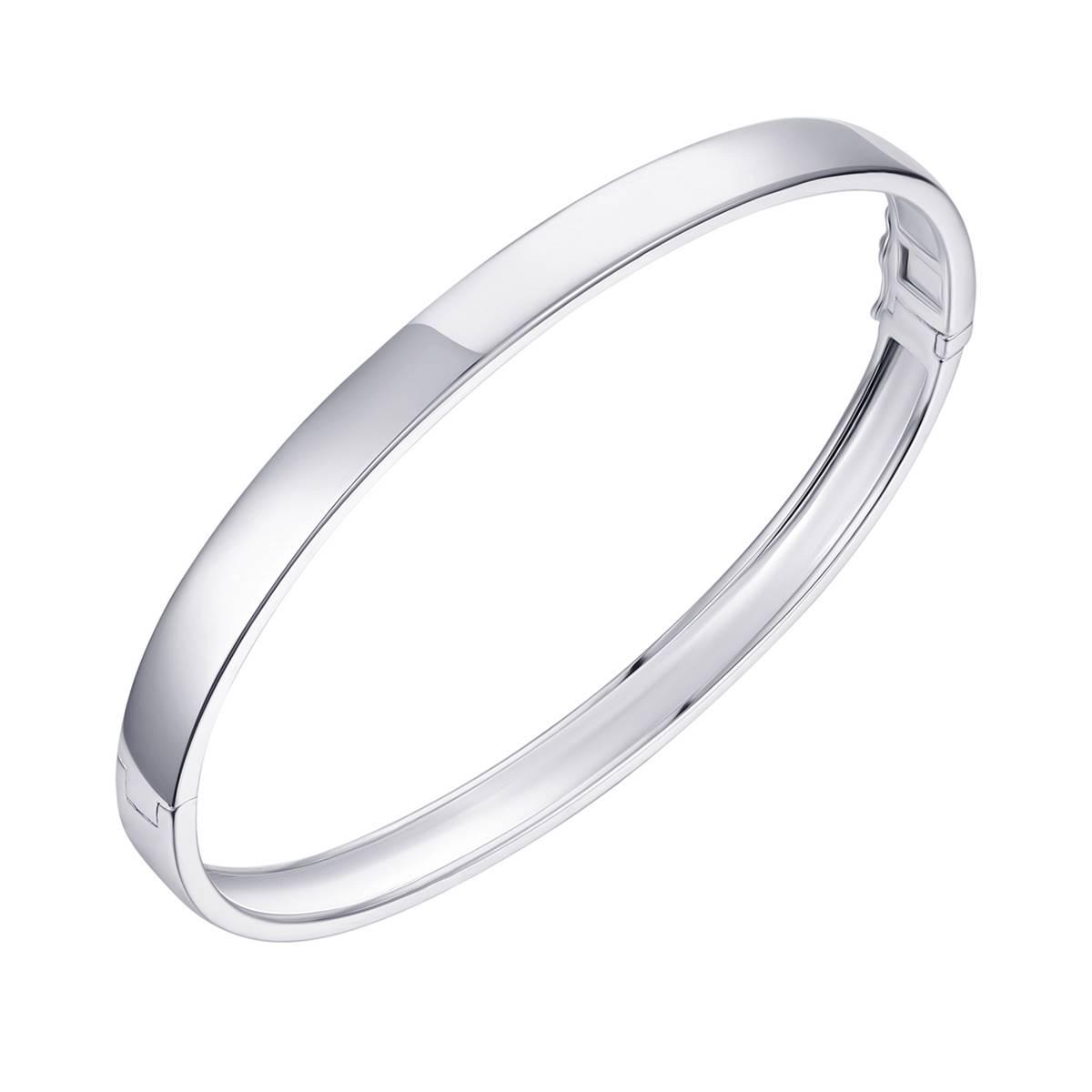 Sterling Silver Tailored Bangle Bracelet