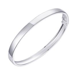 Sterling Silver Tailored Bangle Bracelet
