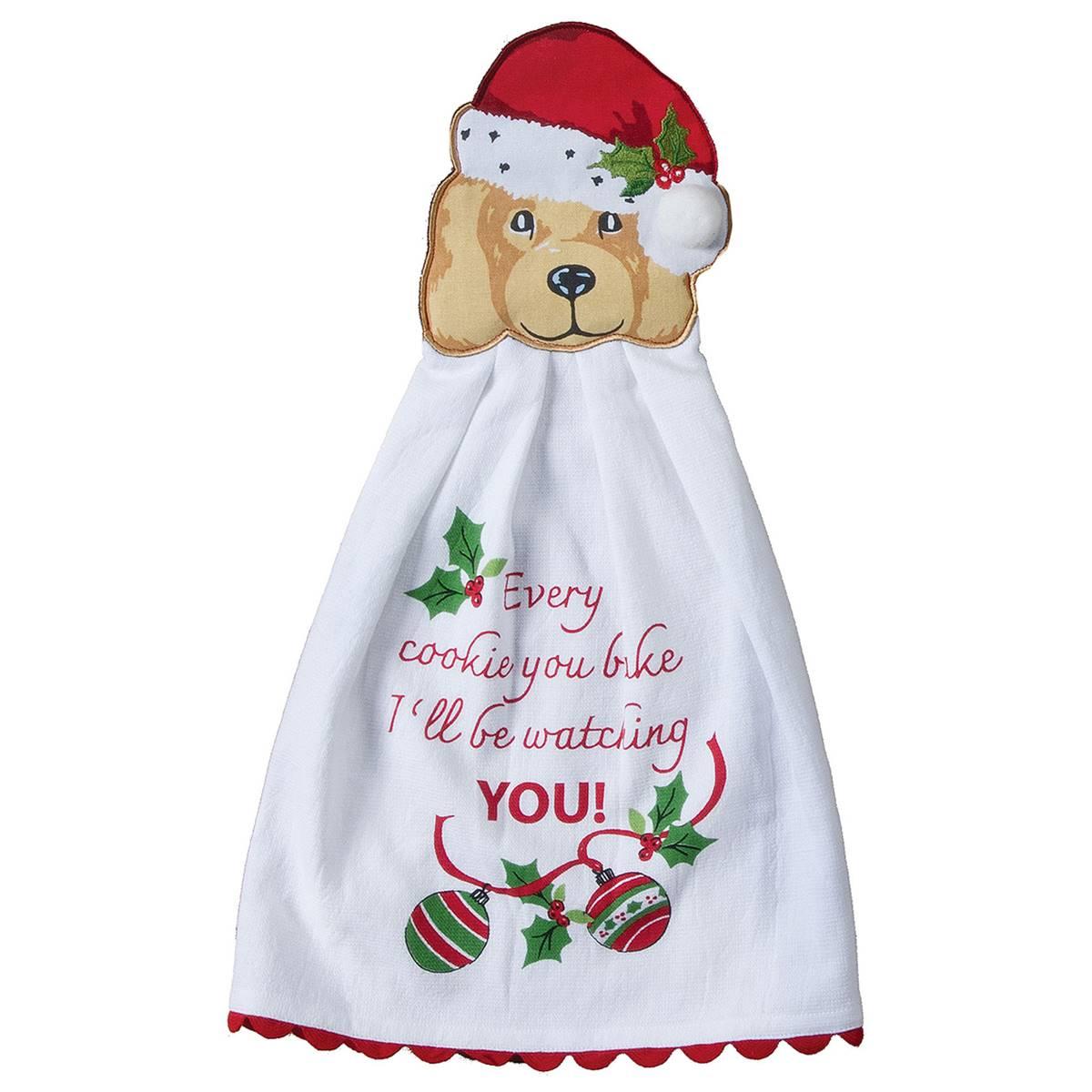 Kay Dee Bow Wowie Christmas Hang Up Kitchen Towel