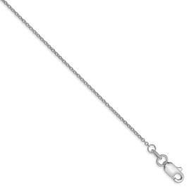 Unisex Gold Classics™ 1mm. 14k White Gold Cable 14in. Necklace