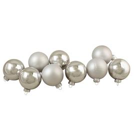 Northlight Seasonal 9ct. 2-Finish Christmas Ball Ornaments