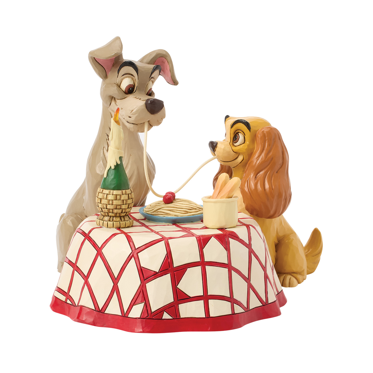Jim Shore Disney Traditions Lady & Tramp Spaghetti Scene Figurine