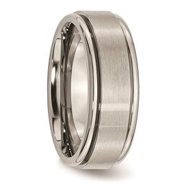 Mens Endless Affection™ Engravable 8mm Satin Finish Wedding Band