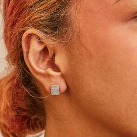 Haus of Brilliance 14kt. Gold 1/2ctw. Diamond Cluster Earrings