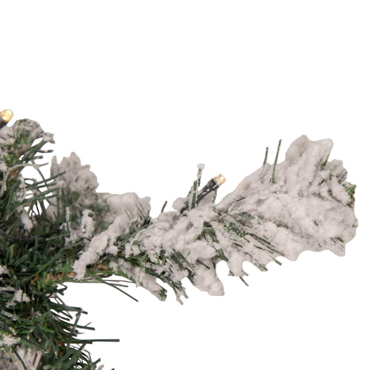 Northlight Seasonal 2ft. Pre-Lit Flocked Pine Christmas Tree