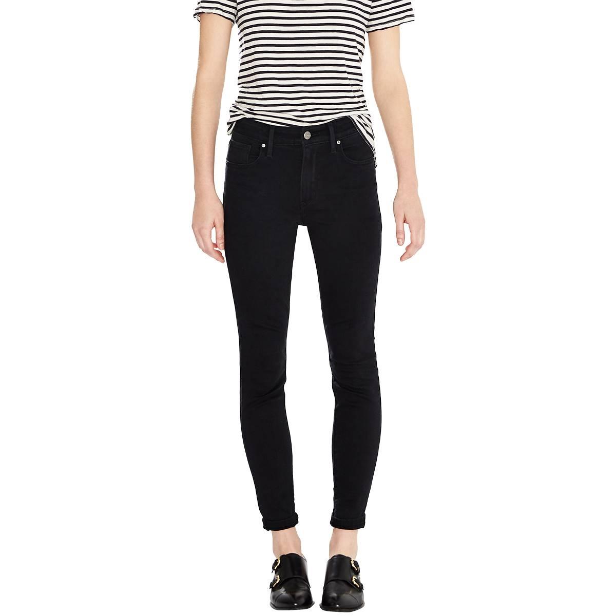 Womens Levi's(R) 721 High Rise Soft Black Skinny Jeans