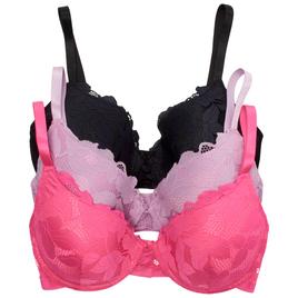 Juniors Plus Juicy Couture 3pk. Lace Bra w/Logo Band JC3972-3PKJ