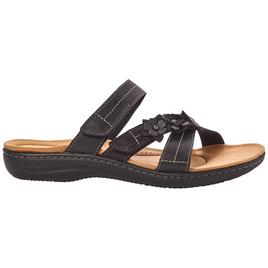 Womens Clarks® Laurieann Rose Black Sandals