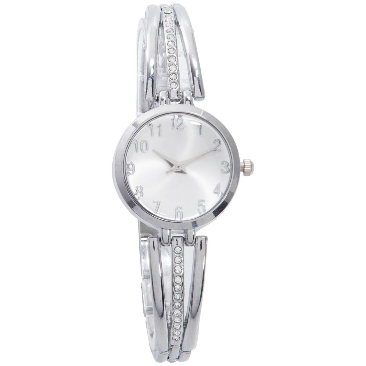 Womens Silver-Tone Case & Sunray Dial Watch - 14996S-07-B28