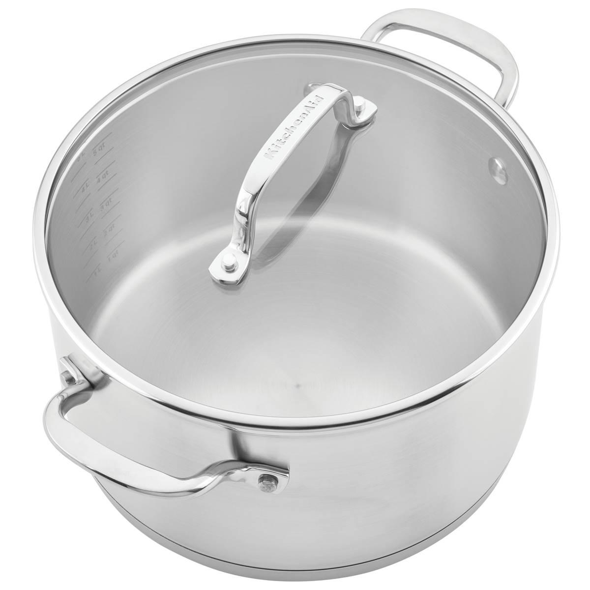 KitchenAid® Stainless Steel 3-Ply Base 11pc. Cookware Set