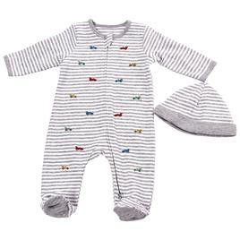 Baby Boy (NB-9M) Little Me Race Cars Footed Sleeper