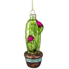 Northlight Seasonal Pink Potted Cactus Christmas Ornament